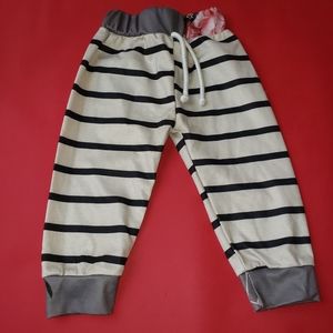 NWOT Striped harem joggers